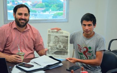 El Intendente Matías Sebely se reunió con el maratonista Alfredo Álvez