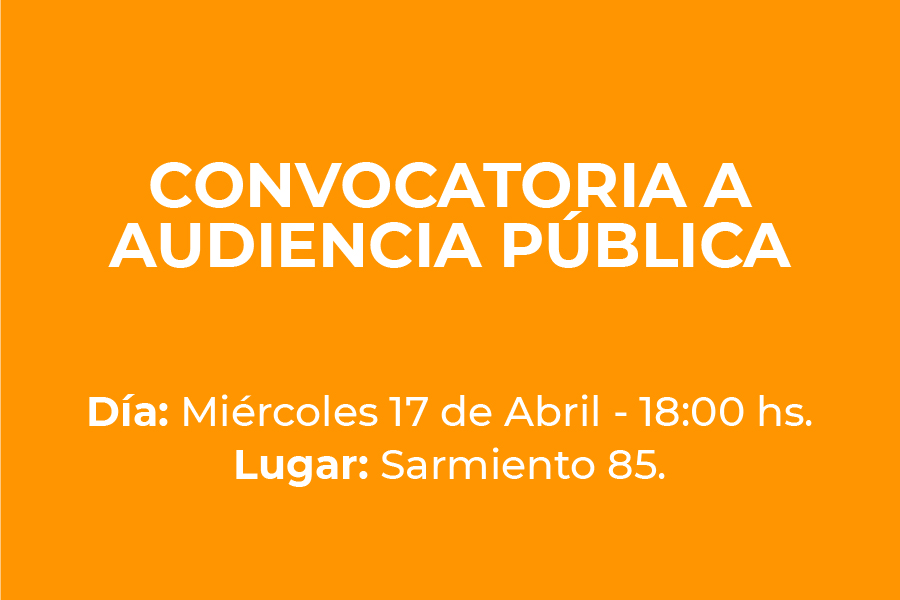 Convocatoria a Audiencia Pública