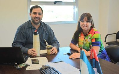 Matías Sebely recibió a representante del CEF