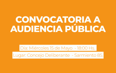 Convocatoria Audiencia Pública