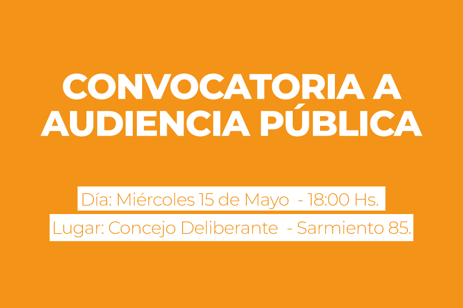 Convocatoria Audiencia Pública