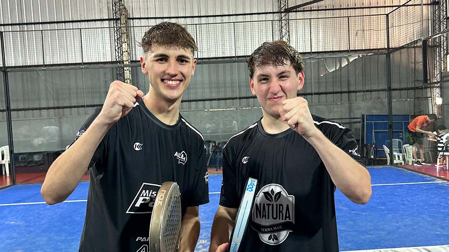 Jóvenes de nuestra ciudad se consagraron campeones del Torneo Nacional de Pádel