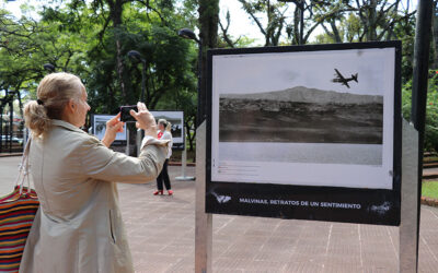 Exposición fotográfica a cielo abierto sobre la gesta de Malvinas