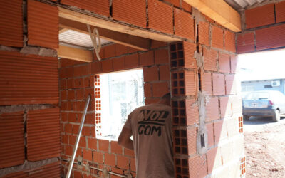 Avance en la construcción de la nueva oficina del 911 en Alem