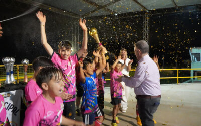 Cierre del Torneo Interbarrial Municipal de Fútbol Infantil