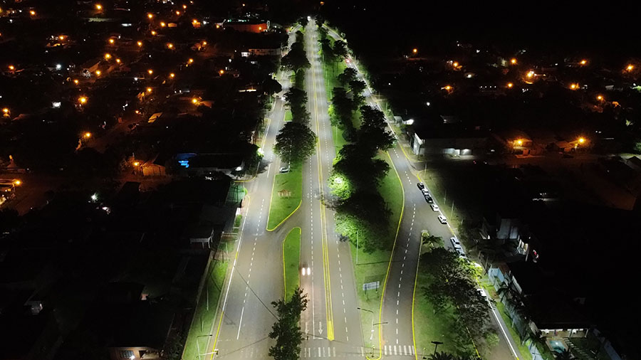 Plan de Alumbrado LED en la Autovía de la Ruta Provincial Nº 4