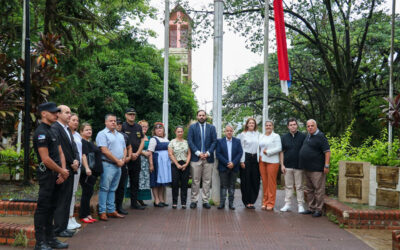 Izamiento de la bandera nacional y provincial en el marco del día nacional de la memoria por la verdad y la justicia