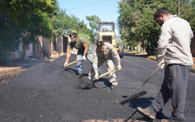 Nuevas cuadras asfaltadas para seguir transformando la ciudad