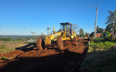 Mejoramos los caminos del barrio Janssen con trabajos de entoscado